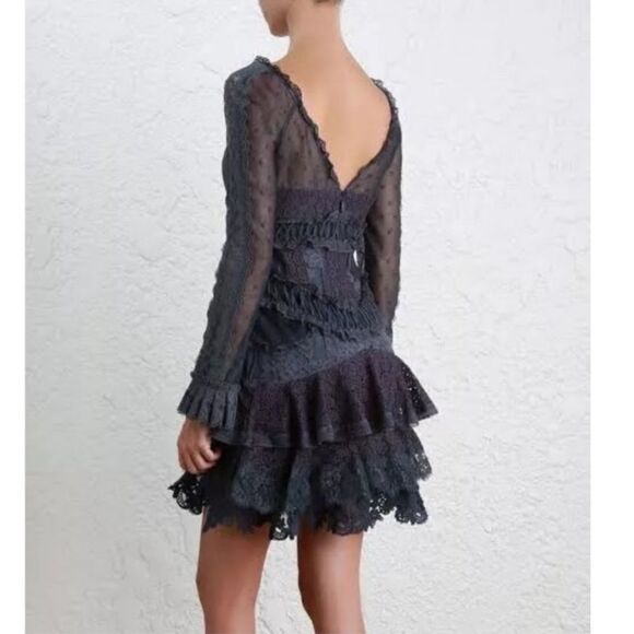 NWT Zimmerman runway indigo color mini dress, S - Picture 4 of 16